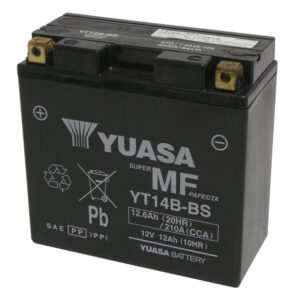BATTERIA YUASA YT14B-BS (SIGILLATA ATTIVATA - FACTORY SEALED) 12V/12AH