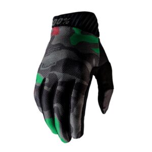 GUANTI 100% RIDEFIT BLACK CAMO (M)